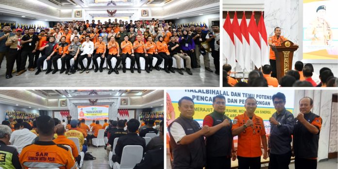 Pelaksanaan halal bihalal Basarnas RI dilancarkan di hall Basarnas Lt. 15 Jakarta Pusat, Kamis (24/04/2025).
