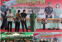 Bupati Yusra Alhabsyi Hadiri Pisah Sambut Dandim 1303 Bolmong