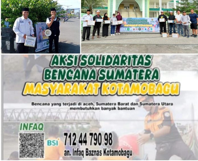 Baznas Kotamobagu Galang Solidaritas Kemanusiaan untuk Sumatera