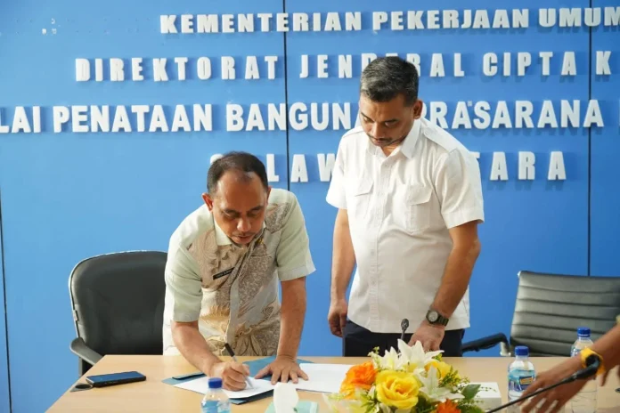 Bupati Bolmong Perkuat Akses Air Bersih, Tandatangani Nota Kesepakatan IPA SPAM Bendungan Lokal