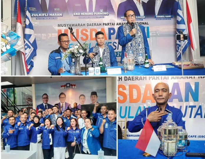 Musda PAN ke VI di Tondano, Soekarno Hatta “Paman Mimin” Nahkodai DPD PAN Kotamobagu