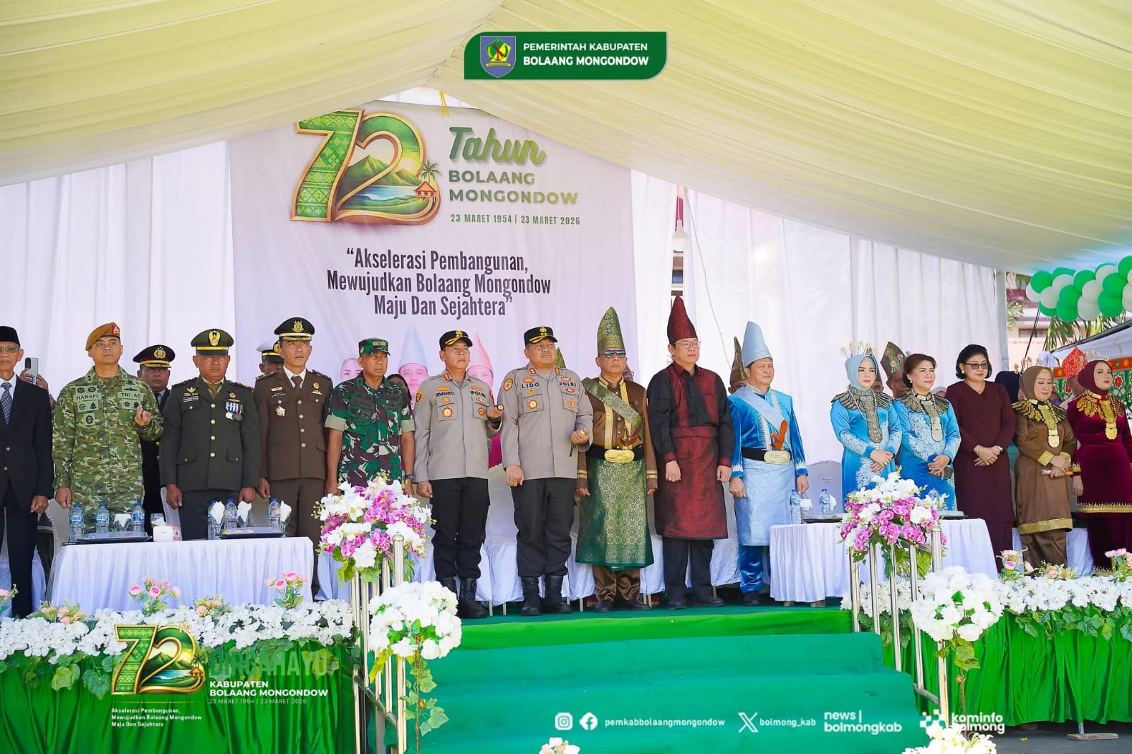 HUT ke-72 Bolmong, Yusra Alhabsyi Ajak Semua Elemen Bersatu Wujudkan Daerah Maju dan Sejahtera