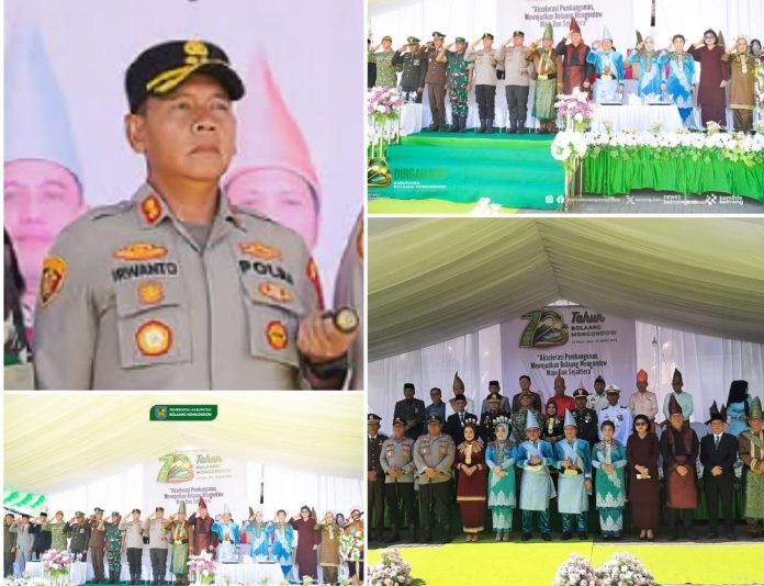 Kapolres Kotamobagu Hadiri HUT ke-72 Bolmong, Perkuat Sinergi Demi Daerah Maju dan Sejahtera