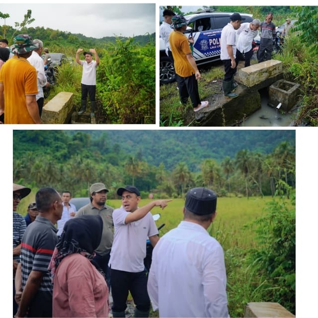 Bupati Yusra Alhabsyi Tinjau Lokasi Banjir Desa Diat, Tunjukkan Kepedulian Nyata pada Warga