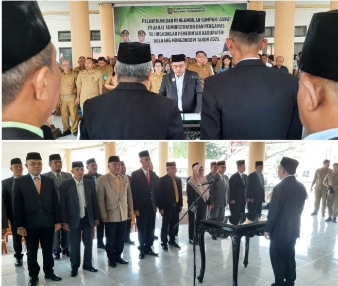 Bupati Bolmong Lantik Pejabat Administrator dan Pengawas, Penataan Birokrasi Dipercepat