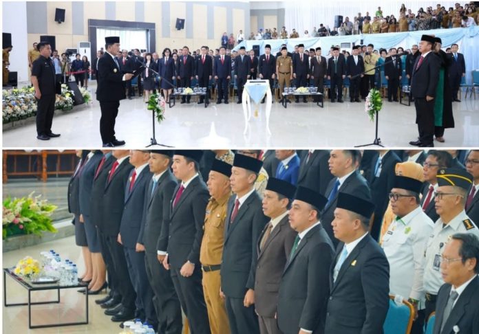 Bupati Bolmong Hadiri Pelantikan Sekprov Sulut, Tegaskan Dukungan untuk Penguatan Birokrasi