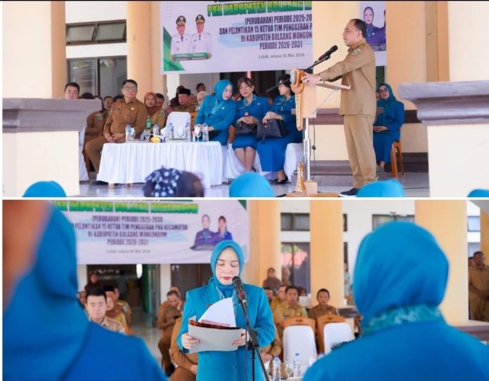 Pelantikan TP-PKK Bolmong Jadi Momentum Penguatan Gerakan Keluarga Berdaya