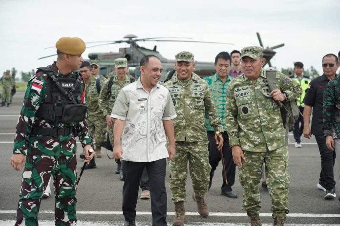 Sambut Asops Panglima TNI, Bupati Yusra Tegaskan Dukungan Penuh Bolmong bagi Misi Pengamanan Perbatasan Negara
