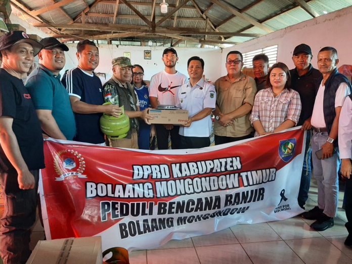 Dony Lumenta Apresiasi Empati DPRD Boltim terhadap Korban Banjir Bandang Bolmong