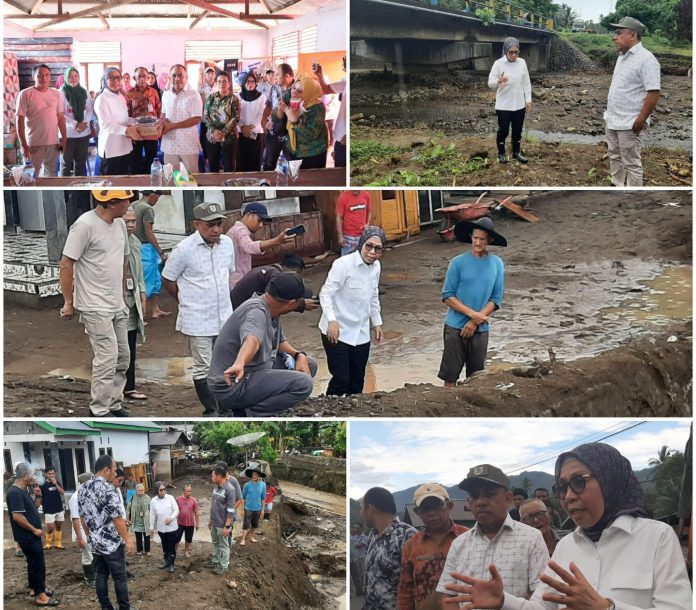 Bupati Yusra Terima Bantuan Kemanusiaan dari Anggota DPR RI Yasti Soepredjo untuk Warga Terdampak Banjir
