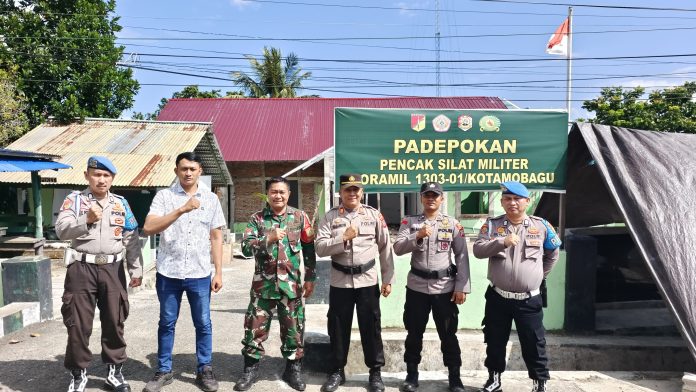 Perkuat Soliditas TNI-Polri, Waka Polsek Silaturahmi ke Koramil 1303-01/Kotamobagu