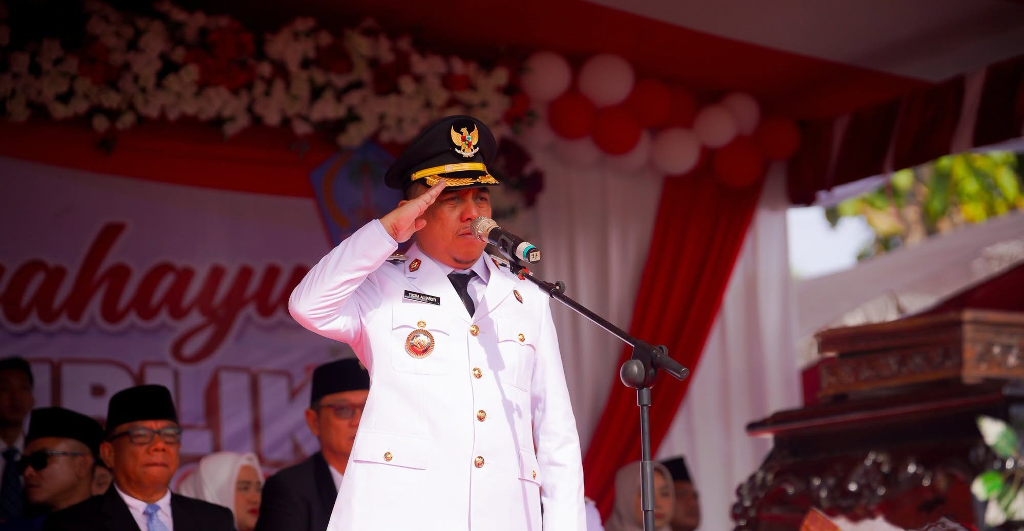 Bupati Yusra Alhabsyi Pimpin Upacara HUT ke-81 RI di Mopuya