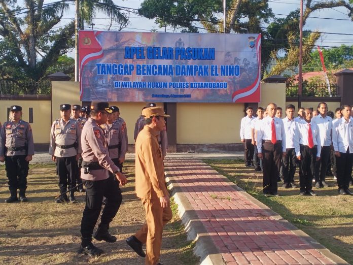 Wali Kota Weny Gaib Pimpin Apel Gelar Pasukan Siaga Bencana El Nino
