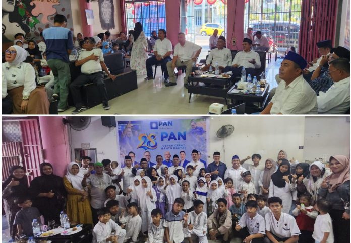 PAN Genap 28 Tahun, DPW Sulut Buktikan “Gerak Cepat Bantu Rakyat” Santuni Anak Yatim