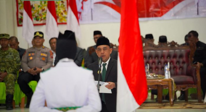 Bupati Yusra Alhabsyi Kukuhkan 36 Paskibraka Bolmong 2026, Generasi Muda Siap Kibarkan Merah Putih