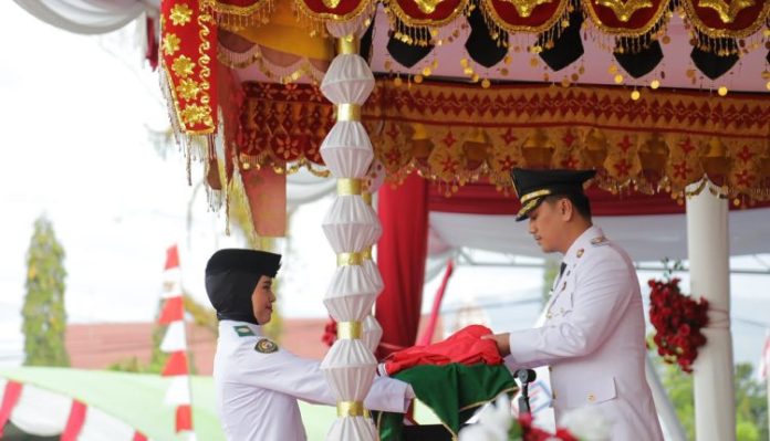 Penurunan Sang Merah Putih Tutup Rangkaian HUT ke-81 RI di Kotamobagu