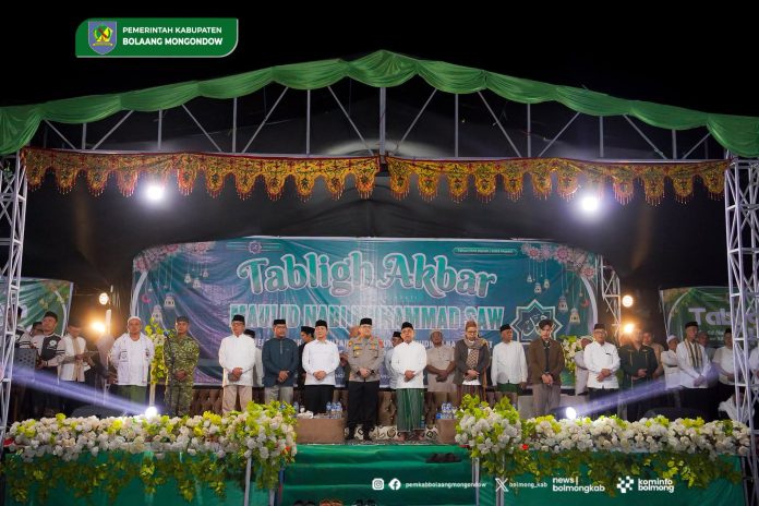 Bupati dan Wabup Bolmong Bersama Ribuan Jamaah, Semarakkan Tabligh Akbar Maulid Nabi 1448 H